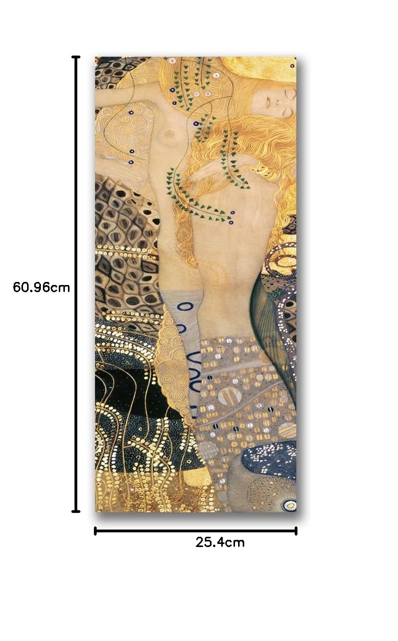 Amazon｜Gustav Klimt Trademark Fine Art Water Serpents キャンバス